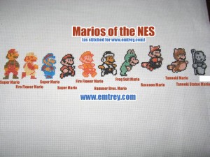 The Marios of the NES Era